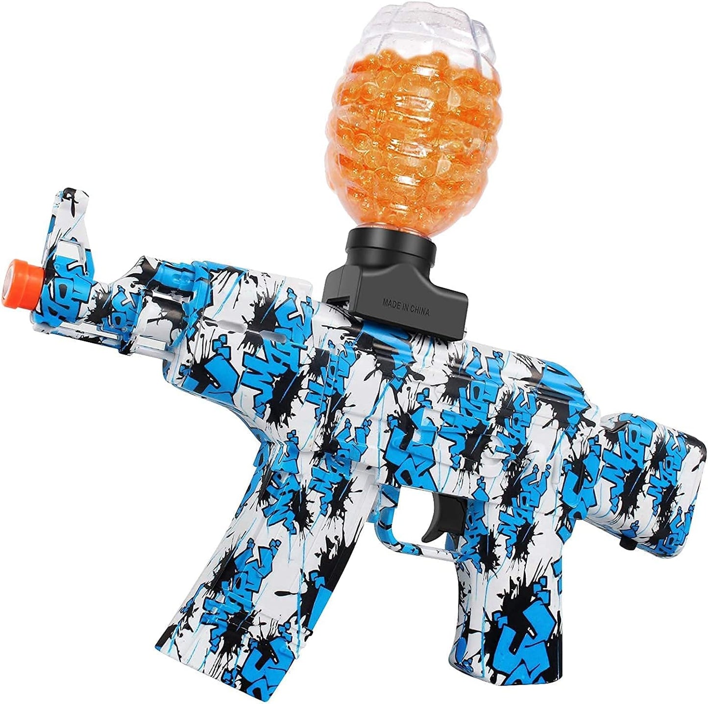 Anstoy Electric with Gel Ball Blaster AEG AKM-47 Splatter Ball Blaster for Splat Gun Automatic Outdoor Activities-Christmas Team Game, Ages 14+